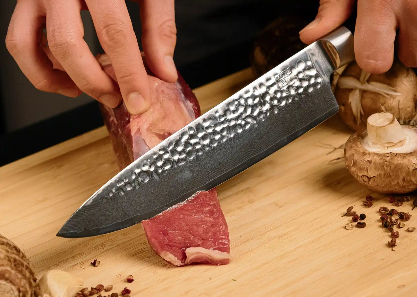 Gyuto (couteau de chef) - lame de 20 cm - collection PAKKA DAMAS