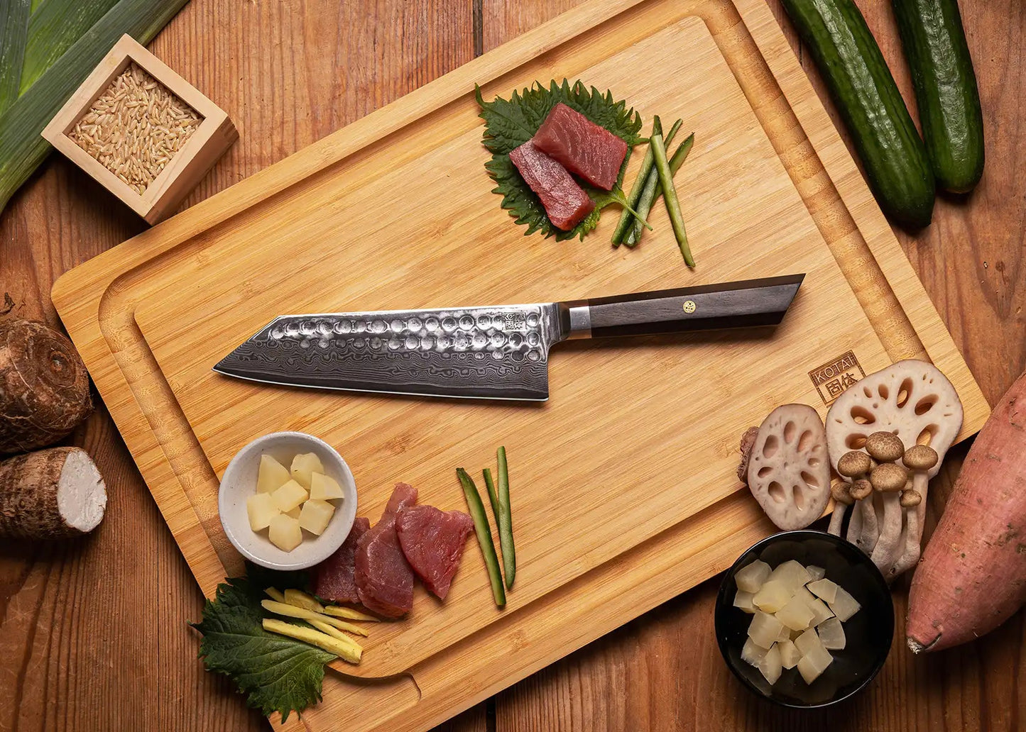 Santoku - lame de 17 cm - collection BUNKA DAMAS