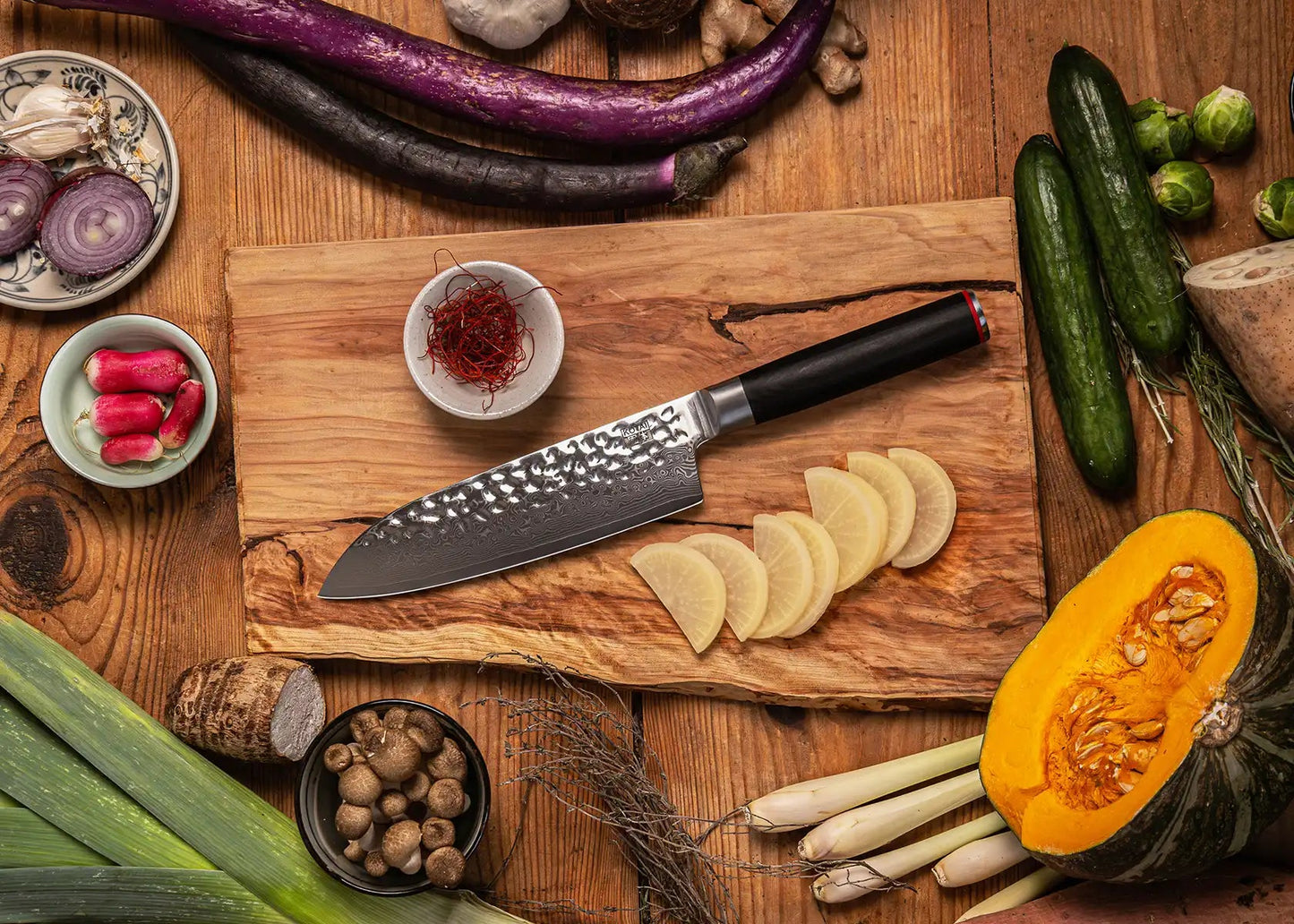 Santoku - lame de 18 cm - collection PAKKA DAMAS