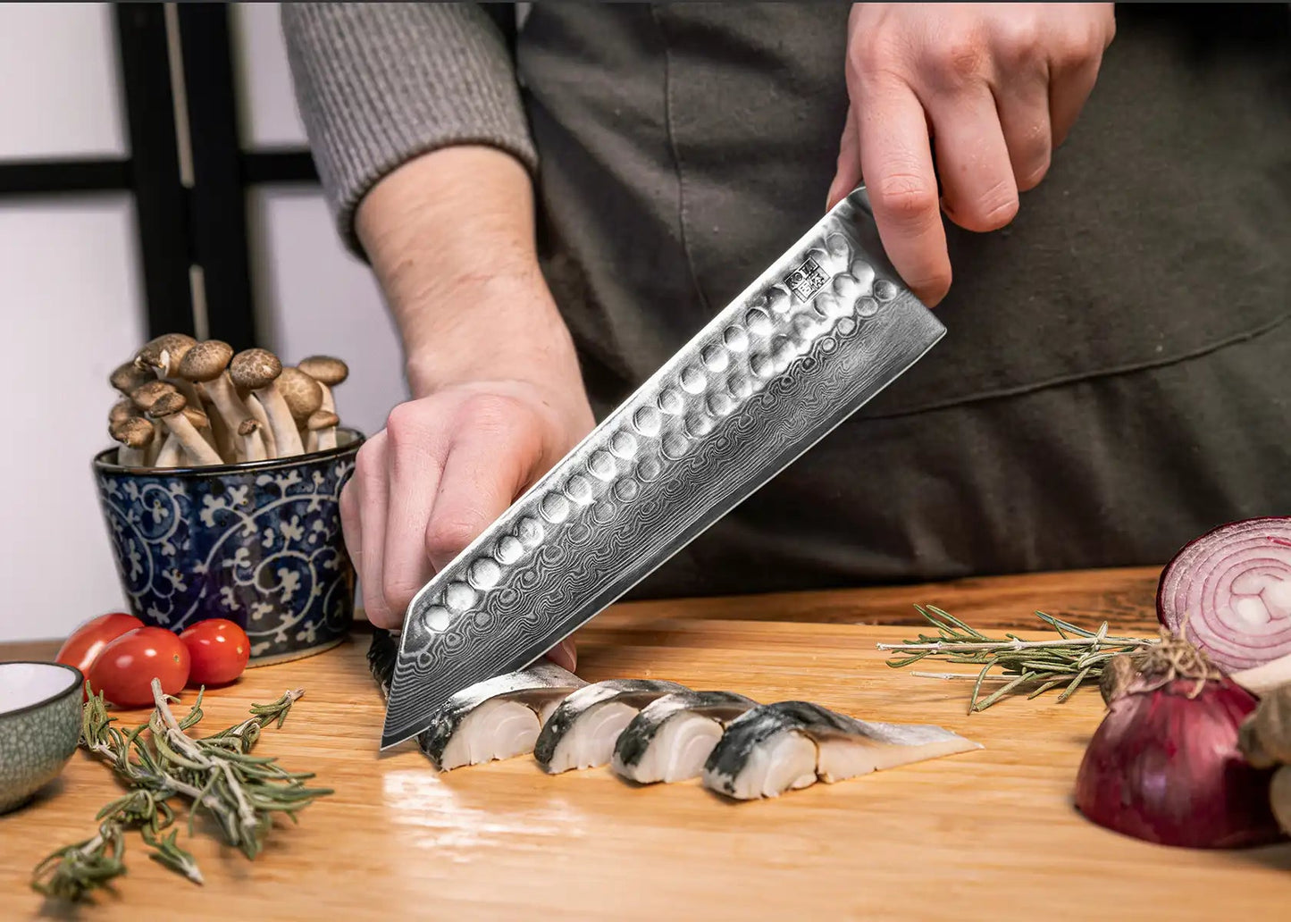 Kiritsuke (couteau de chef) - lame de 21 cm - collection BUNKA DAMAS