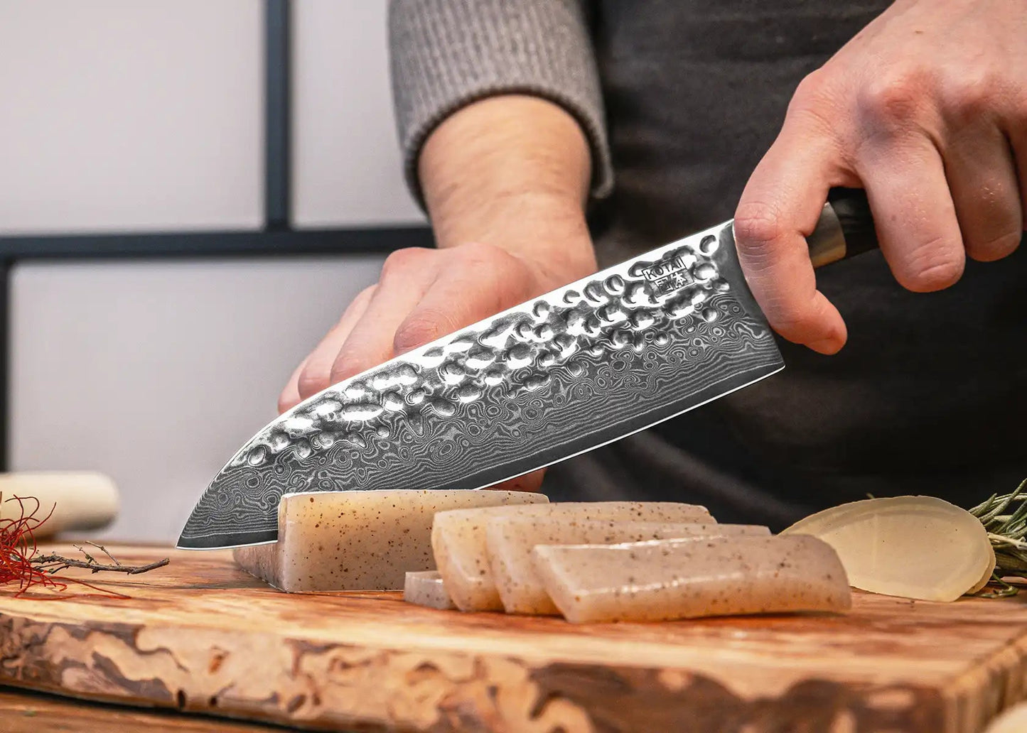 Santoku - lame de 18 cm - collection PAKKA DAMAS