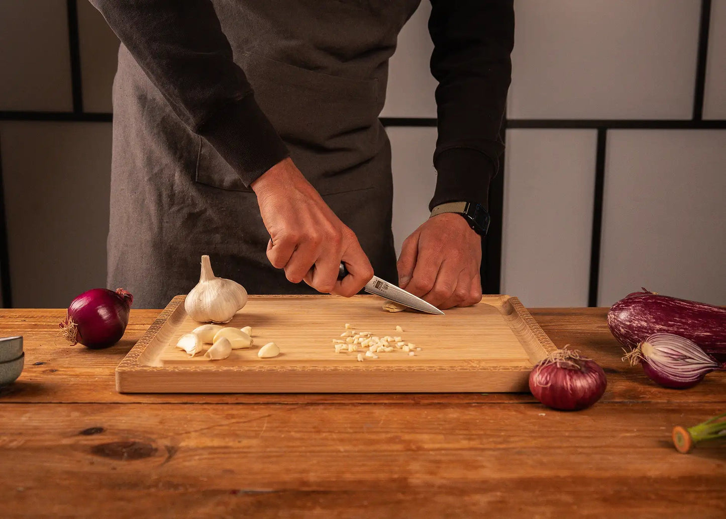 Couteau d’office japonais 9 cm Hashi Damas