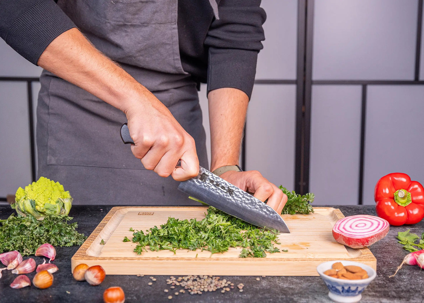 Santoku - lame de 18 cm - collection TSUBAME