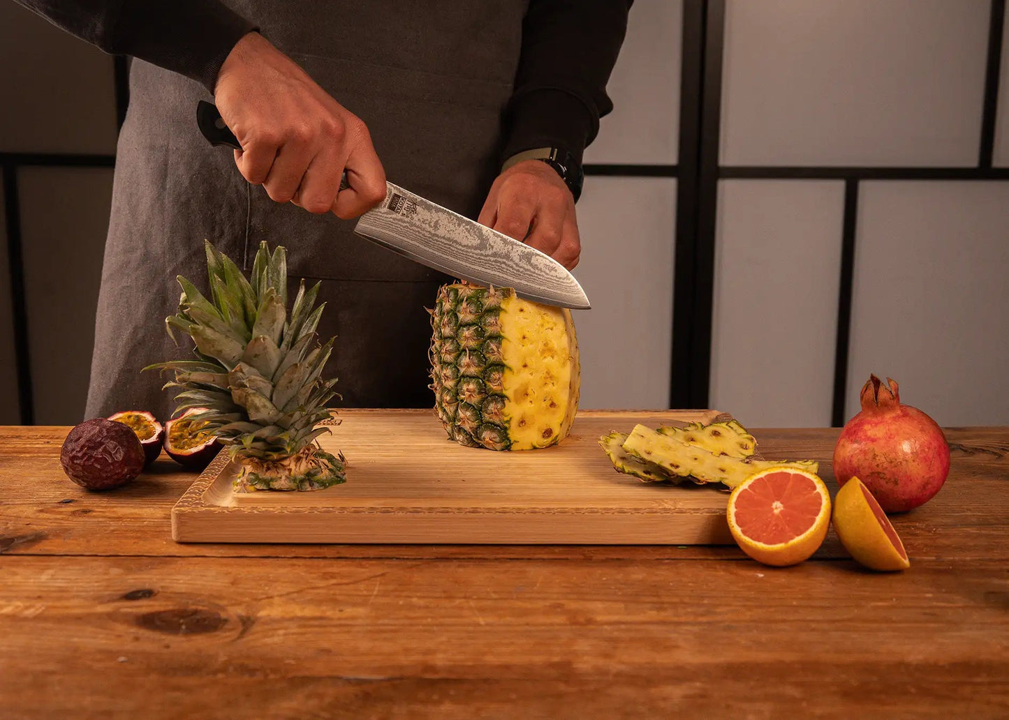 Couteau Santoku 180 mm - Collection Hashi Damas