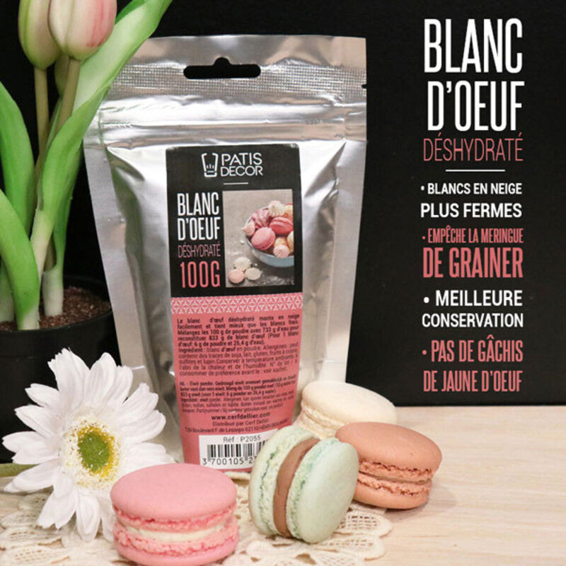 Blanc d'œuf déshydraté en poudre 100g