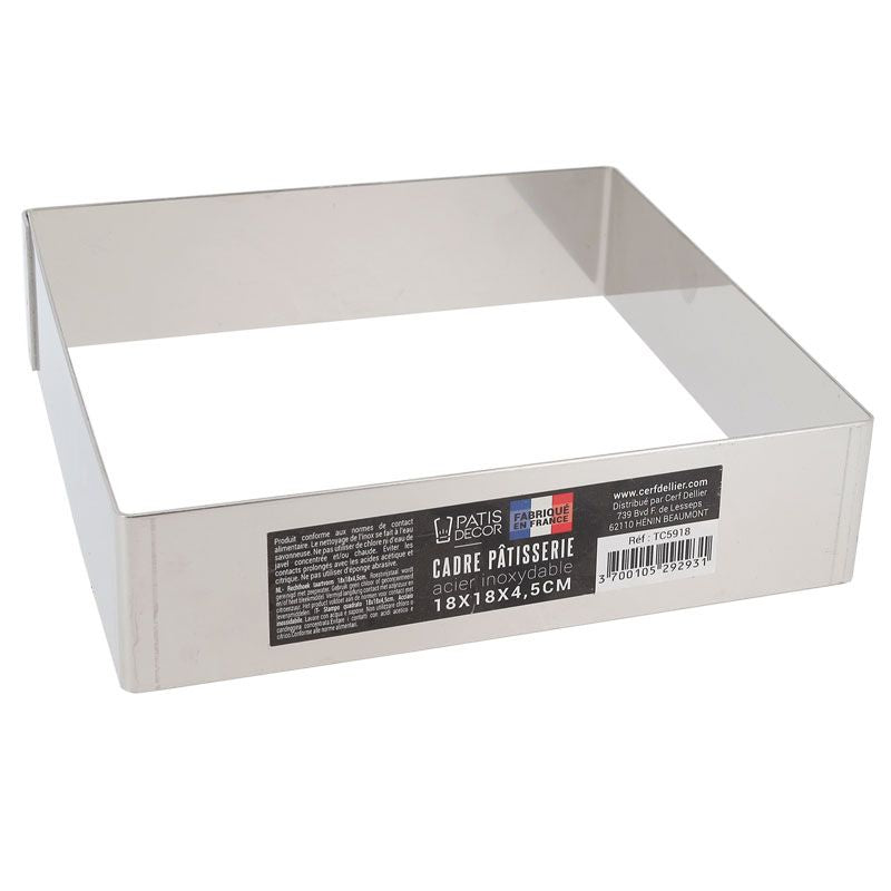 Cadre à mousse et entremets hauteur 4.5cm