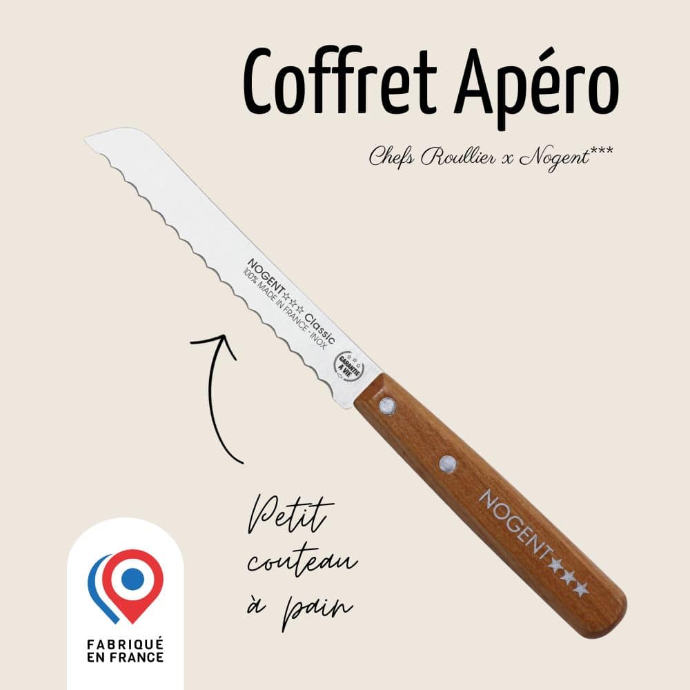 COFFRET CHEFS CUISINE CERISIER (EPLUCHEUR, OFFICE 9CM, TOMATE 11CM, SANTOKU 11CM)