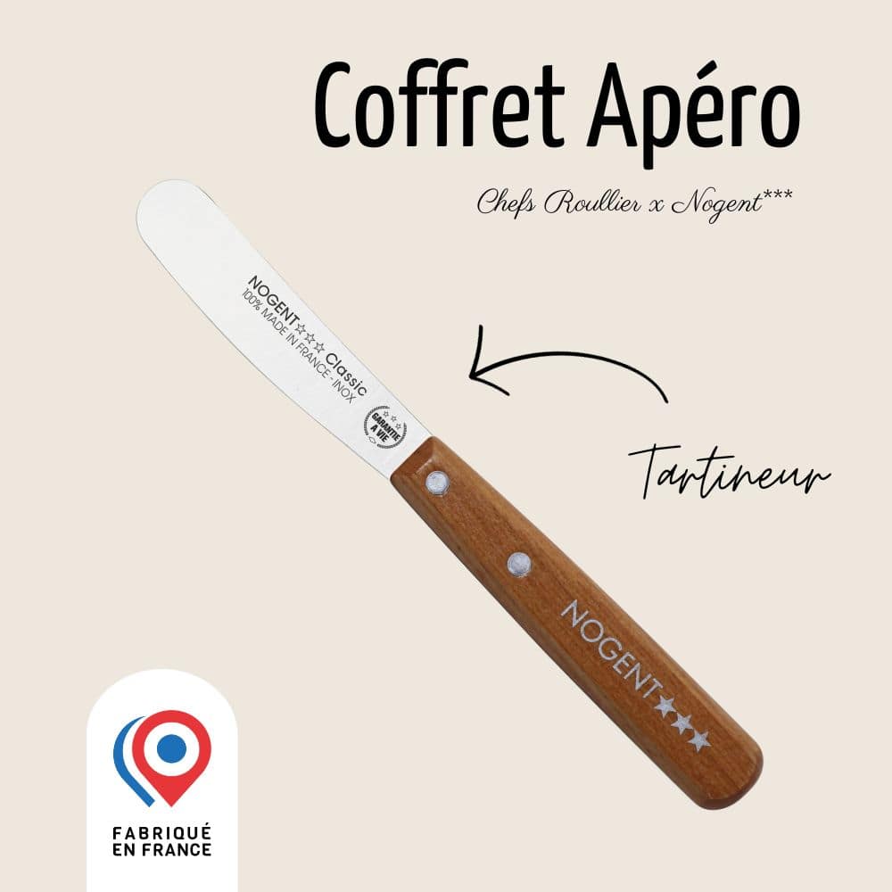 COFFRET CHEFS CUISINE CERISIER (EPLUCHEUR, OFFICE 9CM, TOMATE 11CM, SANTOKU 11CM)