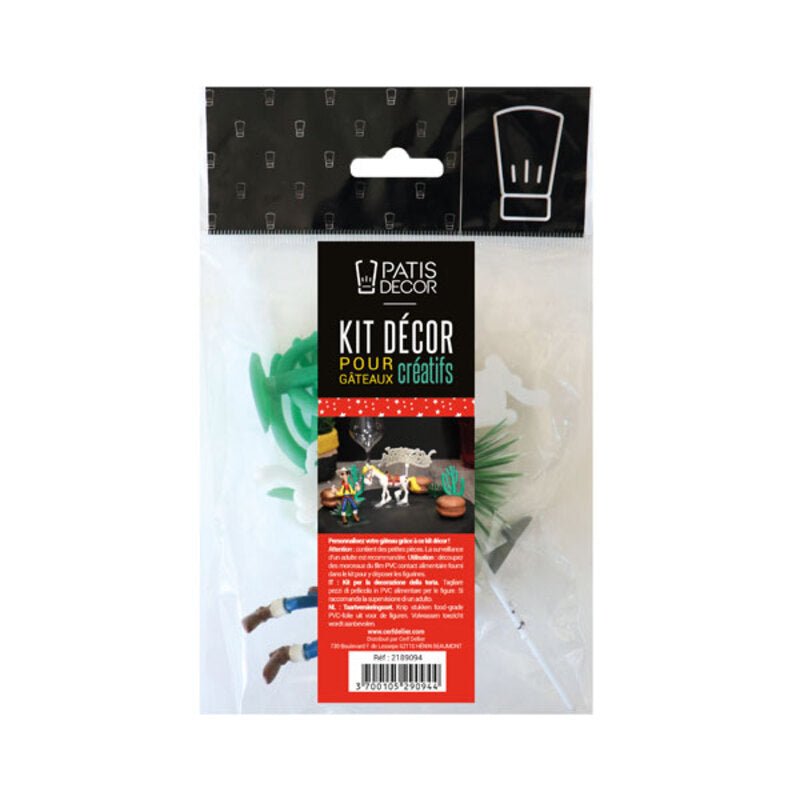 Kit décor pour gâteau Lucky Luke
