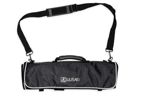 Mallette 5 couteaux de cuisine japonais professionnels (chef 20cm, santoku 17cm, découper 20cm, universel 12cm, office 9cm)