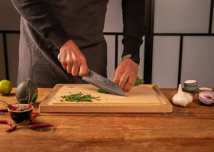Couteau Santoku 180 mm - Collection Hashi Damas