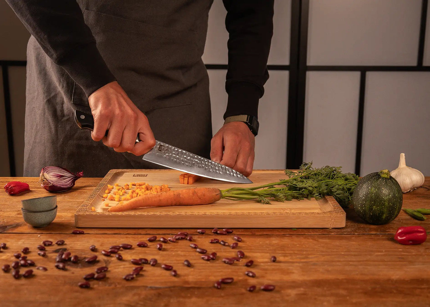 Couteau de Chef Gyuto 200 cm - Collection Hashi Tsuchime
