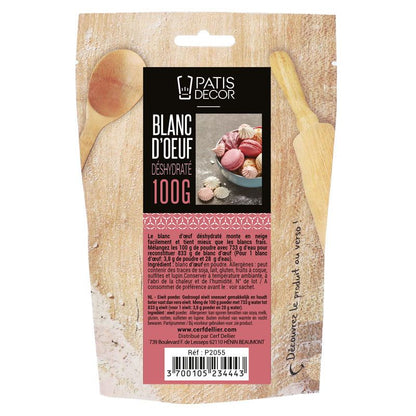 Blanc d'œuf déshydraté en poudre 100g