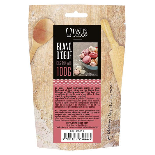 Blanc d'œuf déshydraté en poudre 100g