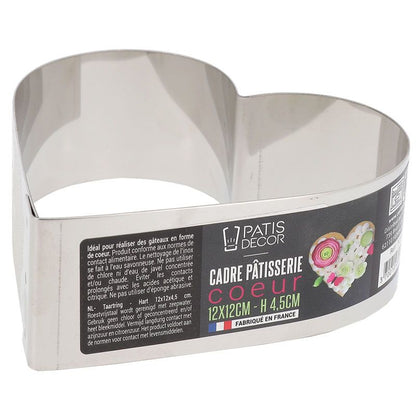 Cadre à mousse et entremets Coeur hauteur 4.5 cm