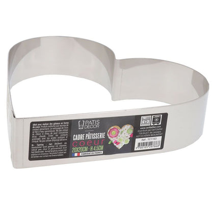 Cadre à mousse et entremets Coeur hauteur 4.5 cm