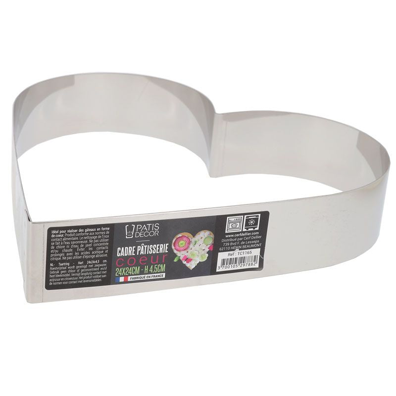 Cadre à mousse et entremets Coeur hauteur 4.5 cm