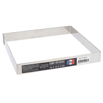 Cadre à entremets et mousse pour pâtisserie hauteur 2 cm
