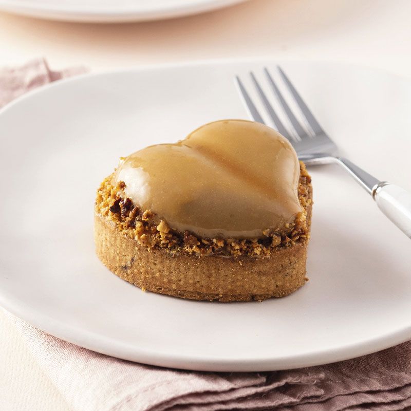 Cercle à tartes et gâteaux perforé en Cœur, hauteur 2 cm