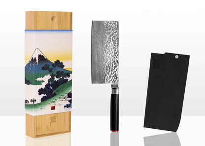 Couteau japonais Hachoir - lame de 19 cm - collection PAKKA DAMAS
