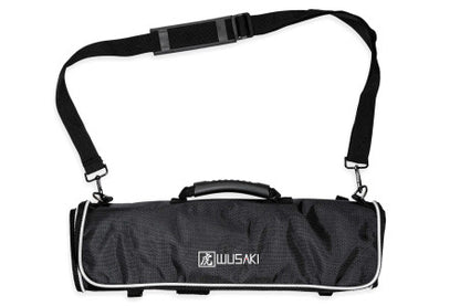 Mallette 5 couteaux de cuisine japonais professionnels (chef 20cm, santoku 17cm, découper 20cm, universel 12cm, office 9cm)