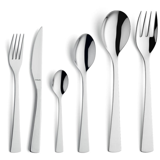 Ménagère 49 couverts Livia en inox brillant 18/10