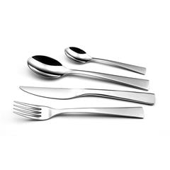 Ménagère 49 couverts Livia en inox brillant 18/10