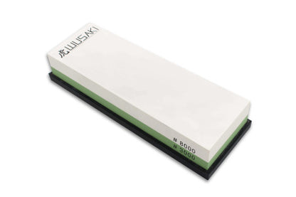 Pierre à aiguiser grains 3000/8000 + socle